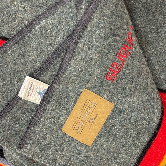 Pendleton Stripes Yakima Camp Wool/cotton large Throw Blanket - Picture 6 of 8